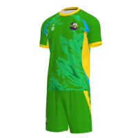 Jersey Sepak Bola Cetak Digital Kustom Tim China Unisex Dewasa 100% Poliester Anti-Bakteri Cepat Kering Bernapas UV Pendek