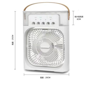 Ventilateur de refroidissement à air portable avec lumière Mini humidificateur ventilateur de brouillard d'eau pour hôtel voiture usage domestique ventilateur de refroidissement d'été en plastique - Product Image 4