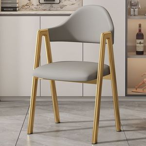 <span class=keywords><strong>Silla</strong></span> <span class=keywords><strong>de</strong></span> Comedor Estilo Nórdico en Línea A <span class=keywords><strong>de</strong></span> Lujo Ligero, Taburete <span class=keywords><strong>de</strong></span> Escritorio Simple con <span class=keywords><strong>Respaldo</strong></span> <span class=keywords><strong>para</strong></span> Uso en el Hogar, Tienda <span class=keywords><strong>de</strong></span> Té con Leche, Restaurante - Hecha <span class=keywords><strong>de</strong></span> Metal y MDF - Product Image 4