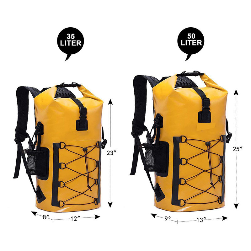 Good Quality Outdoors Impermeable Bag Dry Backpack 35L 50L Waterproof Bag Pack For River Trekking