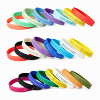 Bracelet en silicone personnalisé, bracelet en caoutchouc imprimé en creux, cadeau promotionnel pour événements sportifs, bracelet coloré avec logo, vente en gros