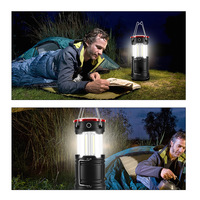Lanternes de camping Lanternes à led avec lampe de poche et base magnétique pour le camping, la randonnée, la fonction SOS d'urgence, panne