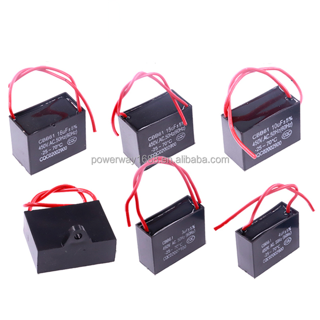 Good Quality Factory Price Motor Start Capacitor CBB61 Capacitor 450vac CBB61 4uf 450v Capacitor