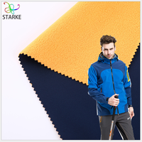 4 Way Stretch 96% Poliéster 4% Spandex Tela Softshell Cálido Impermeable Polar Tejido de punto Prendas para exteriores Bonded 4 Way