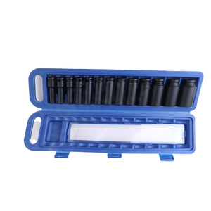 <b>Socket</b> <b>Set</b> 12.5mm Extended Hex Industrial Grade Automotive Repair Mechanic Tool Black Oxide Finish - Product Image 2