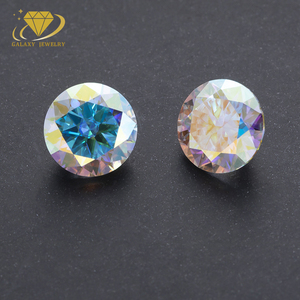 Pierres précieuses de moissanite de laboratoire en vrac de haute qualité, taille <span class=keywords><strong>poire</strong></span>, multicolores avec jeu de couleurs/effet de feu, entièrement plaquées, haute qualité GRA - Product Image 5
