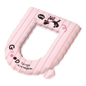 Toilet Seat Cover <b>EVA</b> Waterproof Four Seasons Universal With Handle Portable Home Use - Product Image 3