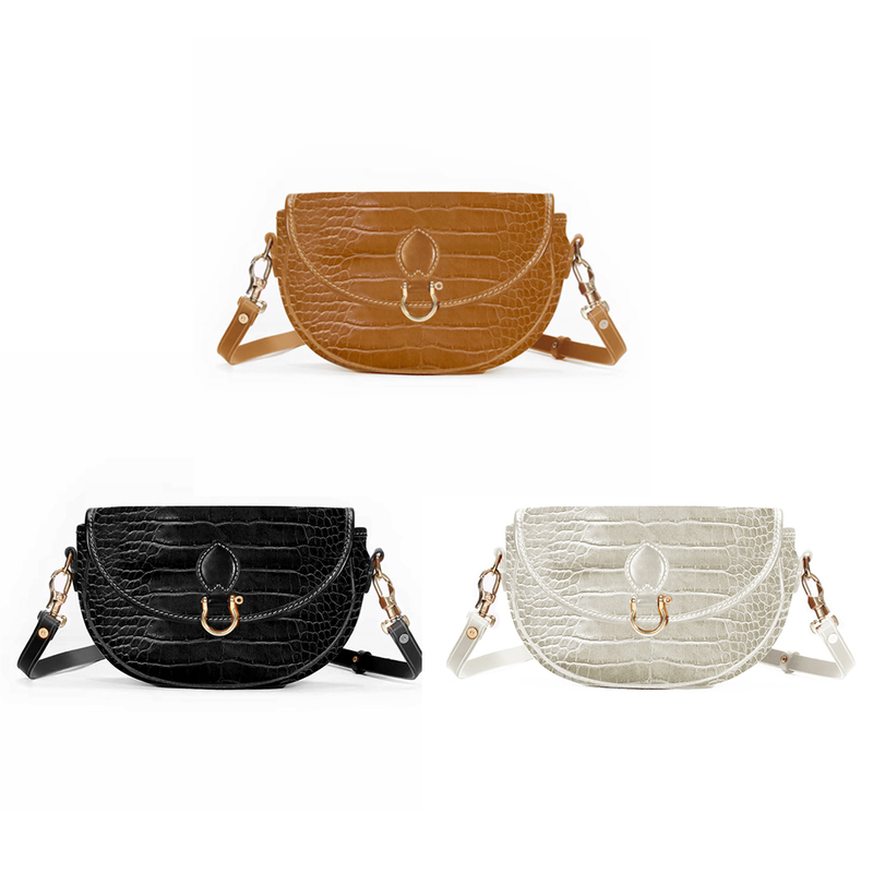 Goatskin Leather Feeling Saddle Shape Classic