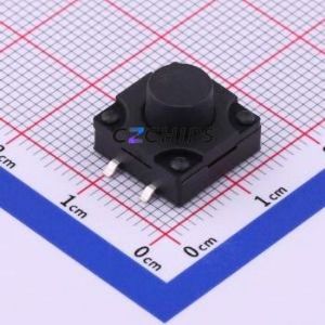 TS-1011S-A11B3-D2 Tactile Switch SMD-4P,12x12mm Switch Single Pole Single Throw Round Button 2.5N Vertical Mount - Product Image 1