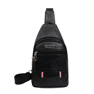 Großhandel Modische Herren-Reisetasche Einzel-Schultertasche Wasserdichte Crossbody-Tasche PU-Brusttasche für Männer - Product Image 2