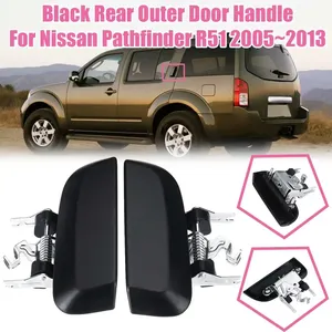 Manija Exterior Negra Cromada para Puerta Trasera de Nissan Pathfinder R51 2005 2006 2007 2008 2009 2010 2011 2012 82607-EA502 82606-EA502 - Product Image 1