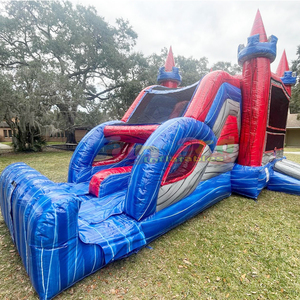 Commercial grade outdoor kids party jumping castle bounce <b>house</b> with slide <b>inflatable</b> combo bouncer - Product Image 3