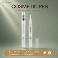Stylo applicateur vide noir mat pour huile à cuticules, correcteur, blanchiment dentaire, cosmétique, avec logo personnalisé
