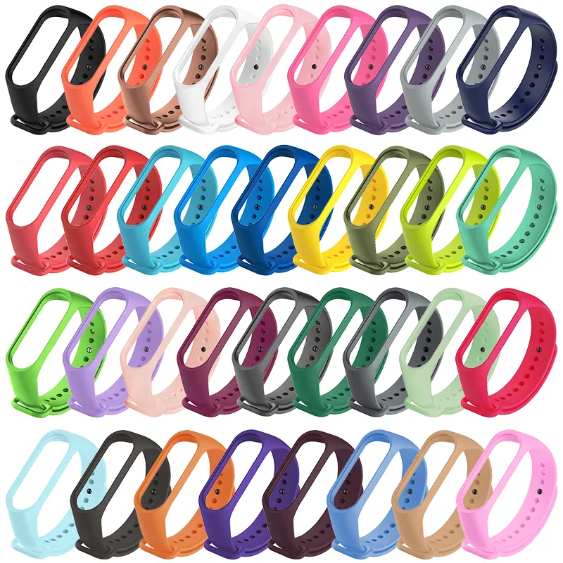 Hot Selling Silicone Band TPU Strap Adjustable Sport Wrist Strap for Xiaomi Band 3 4 5 6