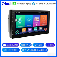 Reproductor de DVD para Auto con Navegación Android de 7 Pulgadas, GPS, 800 * 480, Universal, Carplay, de Buena Calidad