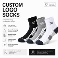 Chaussettes de sport unisexes haute performance, écologiques, respirantes, à séchage rapide, personnalisables avec logo, pour l'entraînement de course à pied.