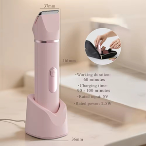 Depiladora Corporal y Facial 6 en 1, Portátil, con LED, USB, IPX7, Segura para la <span class=keywords><strong>Piel</strong></span> <span class=keywords><strong>Sensible</strong></span>, Maquinilla <span class=keywords><strong>de</strong></span> <span class=keywords><strong>Afeitar</strong></span> Eléctrica Profesional para Mujer - Product Image 5