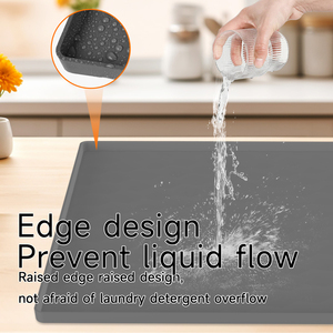 Di grandi dimensioni impermeabile resistente allo sporco eco-friendly in Silicone <span class=keywords><strong>lavatrice</strong></span> superiore <span class=keywords><strong>tappetino</strong></span> portaoggetti - Product Image 4