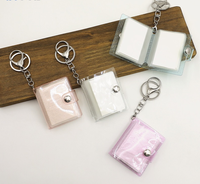 Mini album photo porte-clés en PVC de 1 pouce, personnalisable par sublimation, vierge, transfert thermique, DIY, cadeau d'entreprise