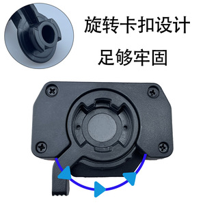 ขายึดกล้องแอคชั่น GoPro แบบปรับได้ ฐานพลาสติกแบบโค้งและแบบแบน พร้อมกาวติดสำหรับหมวกกันน็อคและจักรยาน - Product Image 4