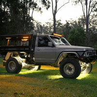 GNSOURCE - Profil en aluminium - DC10V-30V - IP67 - Étanche - Lumière de travail LED extérieure tout-terrain - Ambre blanc - Double couleur - Pour toit de voiture 4x4