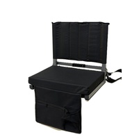 Siège de stade en gros avec coussin épais de 8 cm, tissu Oxford 600D, cadre en acier, chaise pliante pour gradins, capacité 120 kg, pour sports de plein air