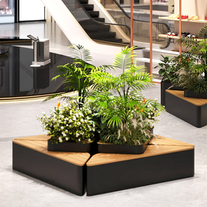 Asientos Artísticos UHPC con Macetero, Silla Moderna para Exteriores, Banco Público Único y Personalizado para Centro Comercial - Product Image 5