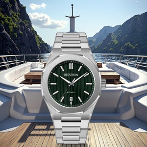 Nuevo Reloj de Pulsera de Acero Inoxidable de Diseño Original y Tendencia para Hombre, 5ATM, Logotipo Personalizado, Cristal de Zafiro, Relojes Automáticos Modernos - Product Image 4