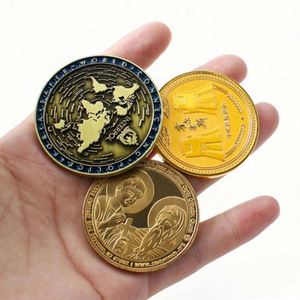 Médaille commémorative personnalisée en alliage de zinc plaqué avec logo 2D 3D estampé en émail souple - Product Image 3
