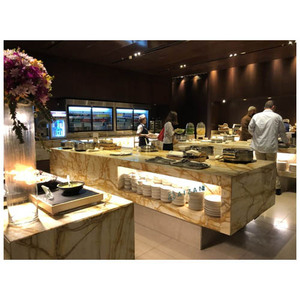 บริการออกแบบเคาน์เตอร์บุฟเฟ่ต์ร้านอาหารแบบกำหนดเอง สถานีบริการอุ่นอาหารแบบเหนี่ยวนำ โต๊ะอุ่นอาหารสำหรับบุฟเฟ่ต์  ตู้โชว์อาหาร โต๊ะบุฟเฟ่ต์โรงแรม - Product Image 1