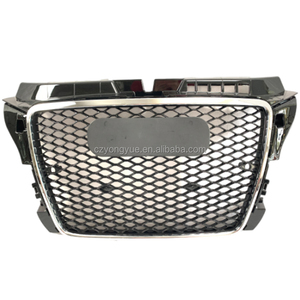 Griglia Frontale RS3 Sostitutiva, Griglia a Nido d'Ape <span class=keywords><strong>A3</strong></span> RS3 Nero Lucido Cromato per <span class=keywords><strong>Audi</strong></span> <span class=keywords><strong>A3</strong></span> 8P 2008-<span class=keywords><strong>2012</strong></span> - Product Image 2