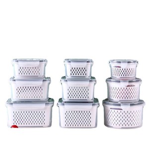 Contenedores de Plástico para Almacenamiento de Alimentos para Congelador, Cesta Escurridora, Organizador de Frutas, Recipientes Herméticos para Mantener la Frescura - Product Image 6