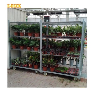 Oem מתגלגל פלדה גן תחבורה משתלה פרחים צמח עגלה עם גלגלים - Product Image 4