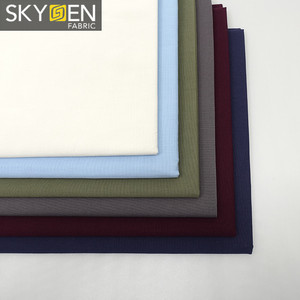 Skygen al por mayor 100% algodón popelina stretch tela plano casual Camisa de tela para prendas de vestir tela spandex - Product Image 2