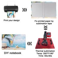 Cahiers personnalisés Sublimation vierge A5 A6 Couverture de carnet en cuir PU Carnet scolaire personnalisé avec logo