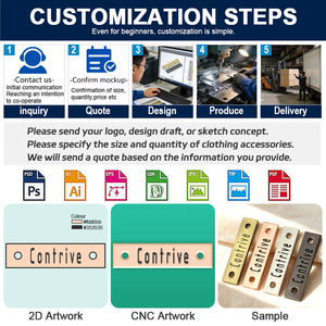 Etiquetas Personalizadas con Nombre en Letras Doradas en Relieve para Accesorios de Ropa, Bolsos, Zapatos, Etiquetas de Marca, Logotipo Metálico para Abayas y Prendas - Product Image 4