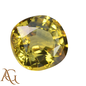 Saphir Jaune Naturel en Gros, Taille Coussin, Pierre Libre Facettée, Gemme Précieuse pour la Fabrication de Bijoux, de 1mm à 6mm, Certifié - Product Image 2