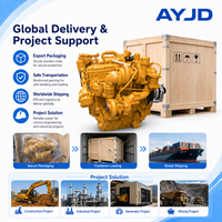Moteur diesel industriel haute rigidité KT 280KW pour engins de construction (excavatrices, bulldozers) - Ensemble de transmission