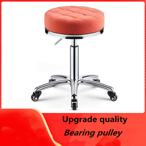 Taburete de belleza ajustable para salón de belleza, taburete redondo con polea, elevador giratorio, gran oferta - Product Image 2