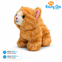 Jouets en peluche lestés, animaux doux unisexes en 100 % polyester, anti-stress, pour fête d'anniversaire