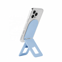Support magnétique pour téléphone, trépied de poche ultra-fin pliable, support de bureau réglable pour les selfies, le streaming en direct et les appels vidéo