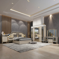 En Gros de Chine Moderne Luxe Double Lit King Size en Cuir Cadre en Bois Massage Pas Cher Ensemble Complet de Meubles de Chambre pour Hôtel Villa