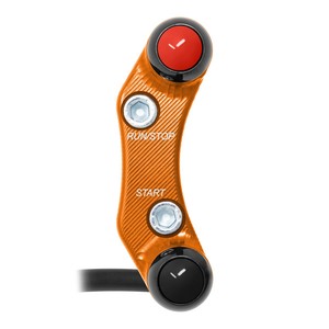 Interruptor de manillar derecho para KTM 990 Duke (agujeros desalineados) (naranja) - Product Image 1