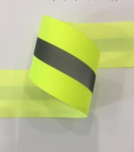 <span class=keywords><strong>Cinta</strong></span> reflectante impermeable de poliéster+PES de alta visibilidad R>330cd/lx.m2 para chalecos de seguridad, <span class=keywords><strong>cinta</strong></span> cosida y película de transferencia térmica de fábrica - Product Image 2