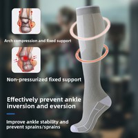 Chaussettes de compression graduée - Chaussettes élastiques longues pour mollets, idéales pour la course à pied et le fitness, pour une mise en forme des jambes