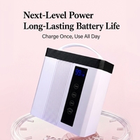 Lampe à ongles UV LED rechargeable pour usage domestique et professionnel, 7800 mAh, séchage rapide, haute puissance, automatique, pour le gel et le vernis à ongles.