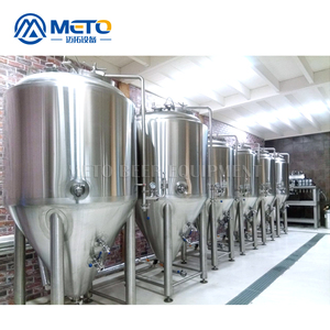 Thép Không Gỉ 200l 300l 500l Bia Hình Nón Jacketed Fermenter Tank Với Dimple Tấm - Product Image 5