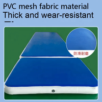 Tapis gonflable polyvalent pour le taekwondo, la cheerleading et le fitness, atterrissage en douceur, réduit le risque de blessure, adapté à tous les niveaux de compétence.