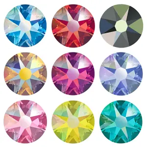 Cristales de Vidrio AB de Calidad Superior 6A, 2088 Unidades, Sin Fijación en Caliente, para Decoración de Vestidos, Uñas, Zapatos y Bolsos - Product Image 1