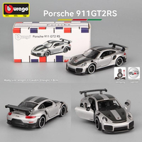 Burago Moulage Sous Pression 1:64 911 gtr Métal supercar Mini Modèle De Voiture Affichage Jouet Miniature Modèle De Voiture Enfant Jouets Adultes Collection Artware
